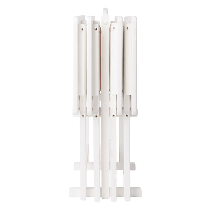 Alex 5-Pc Snack Table Set, White