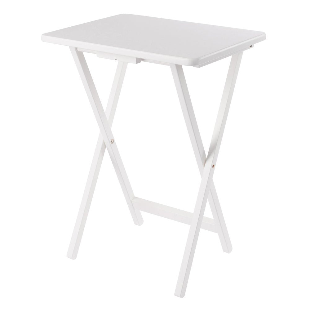 Alex 5-Pc Snack Table Set, White