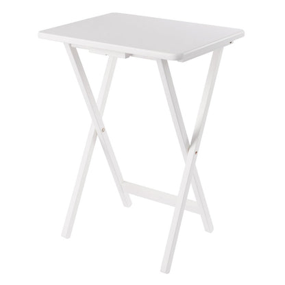 Alex 5-Pc Snack Table Set, White