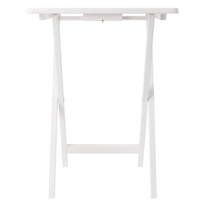 Alex 5-Pc Snack Table Set, White