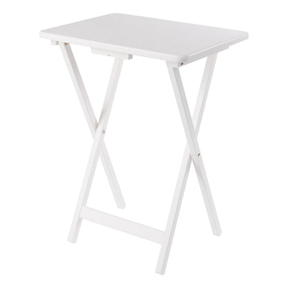 Alex 5-Pc Snack Table Set, White