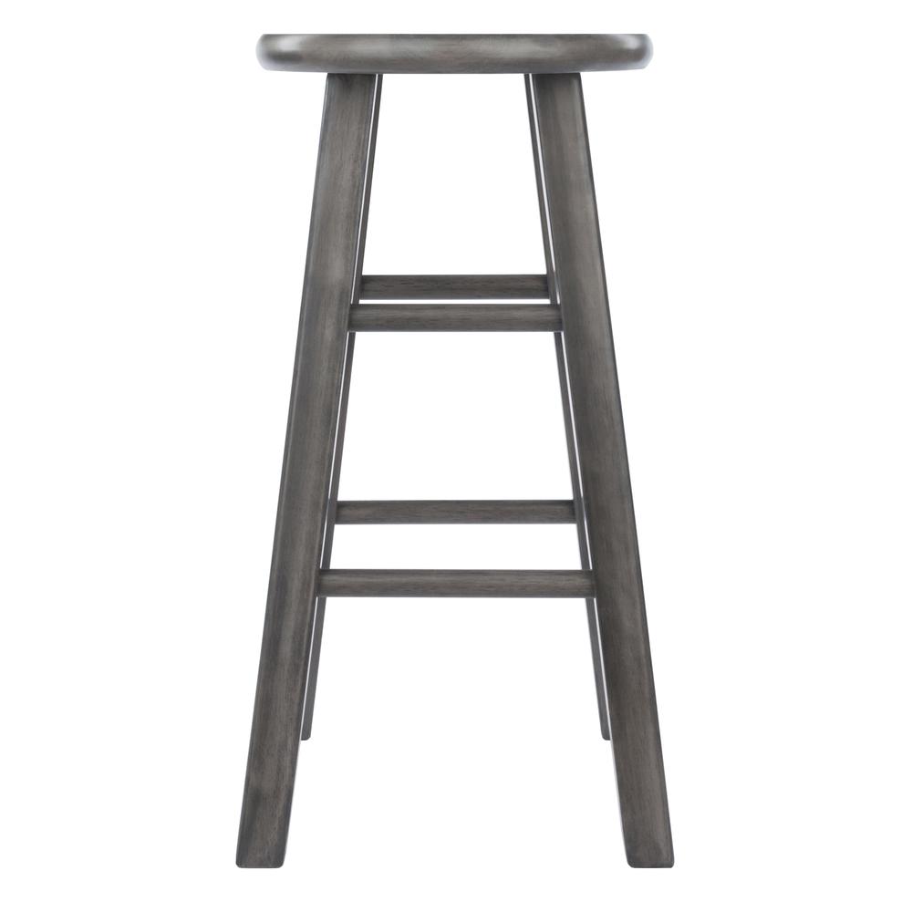 Ivy Counter Stool 24", Rustic Gray Finish