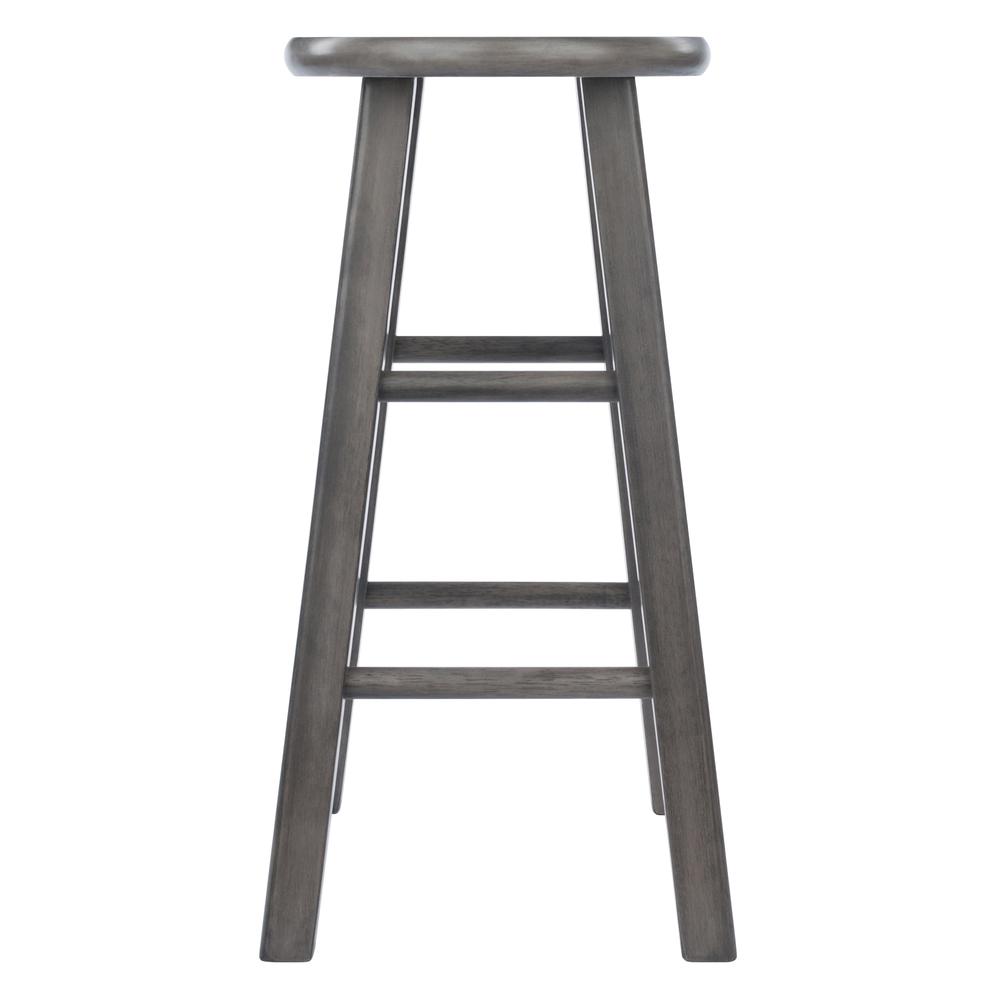 Ivy Counter Stool 24", Rustic Gray Finish