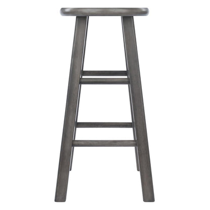 Ivy Counter Stool 24", Rustic Gray Finish