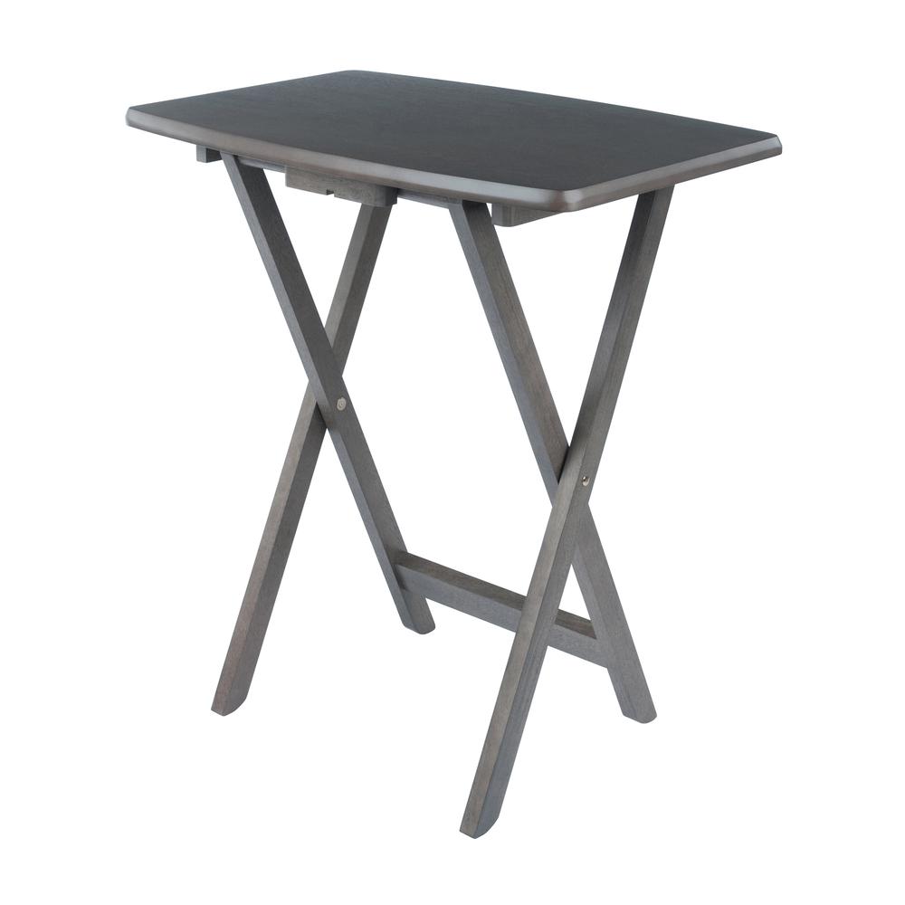 Dorian 5pc Oversized Snack Table Set, Oyster Finish