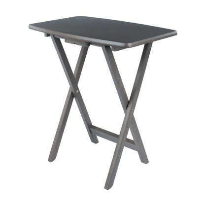 Dorian 5pc Oversized Snack Table Set, Oyster Finish