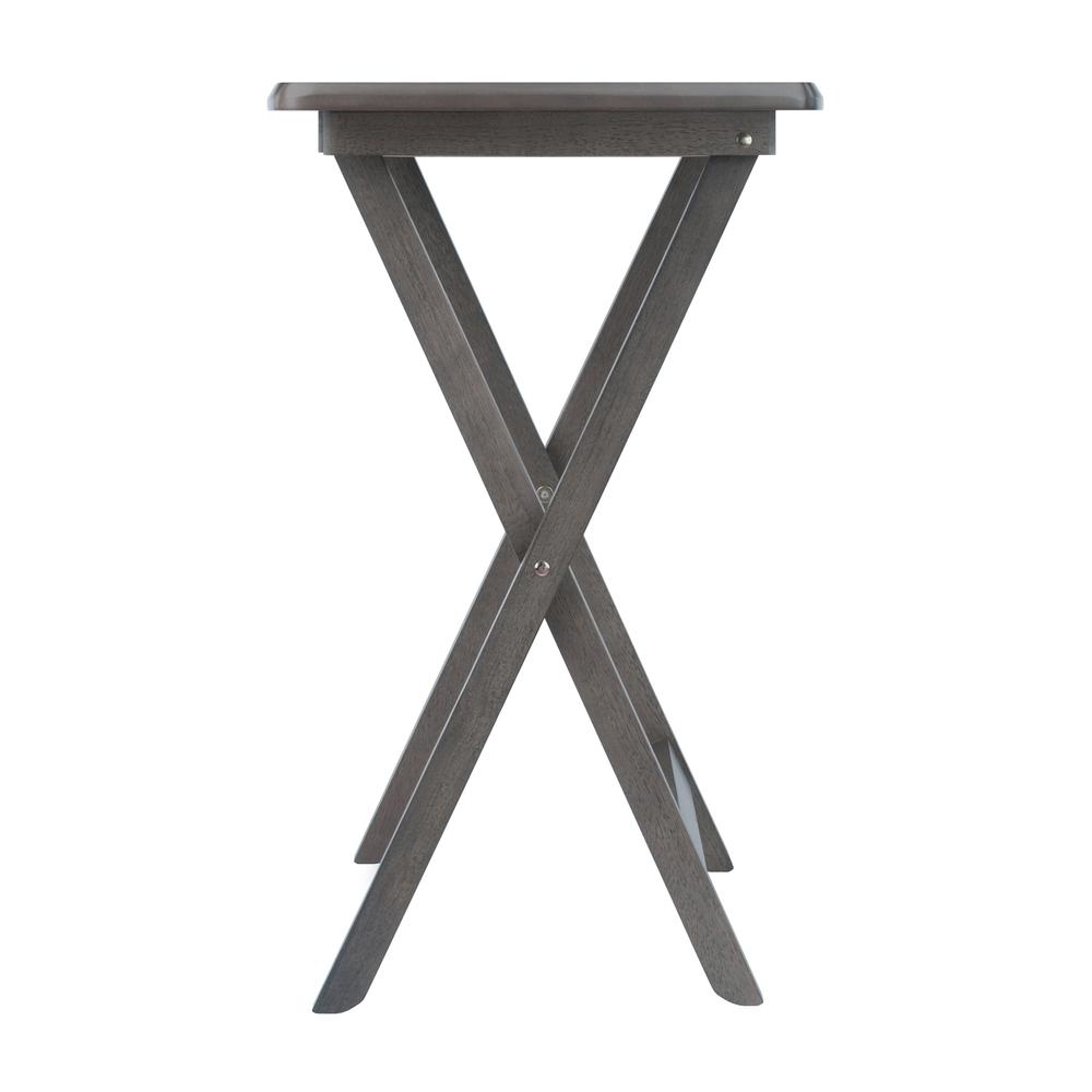 Dorian 5pc Oversized Snack Table Set, Oyster Finish