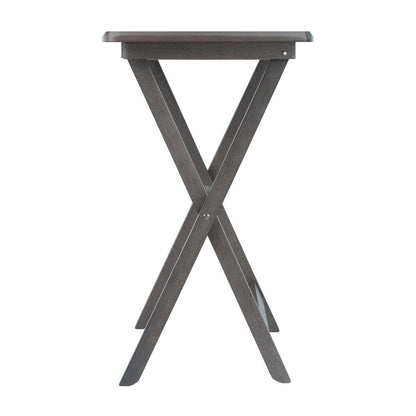 Dorian 5pc Oversized Snack Table Set, Oyster Finish