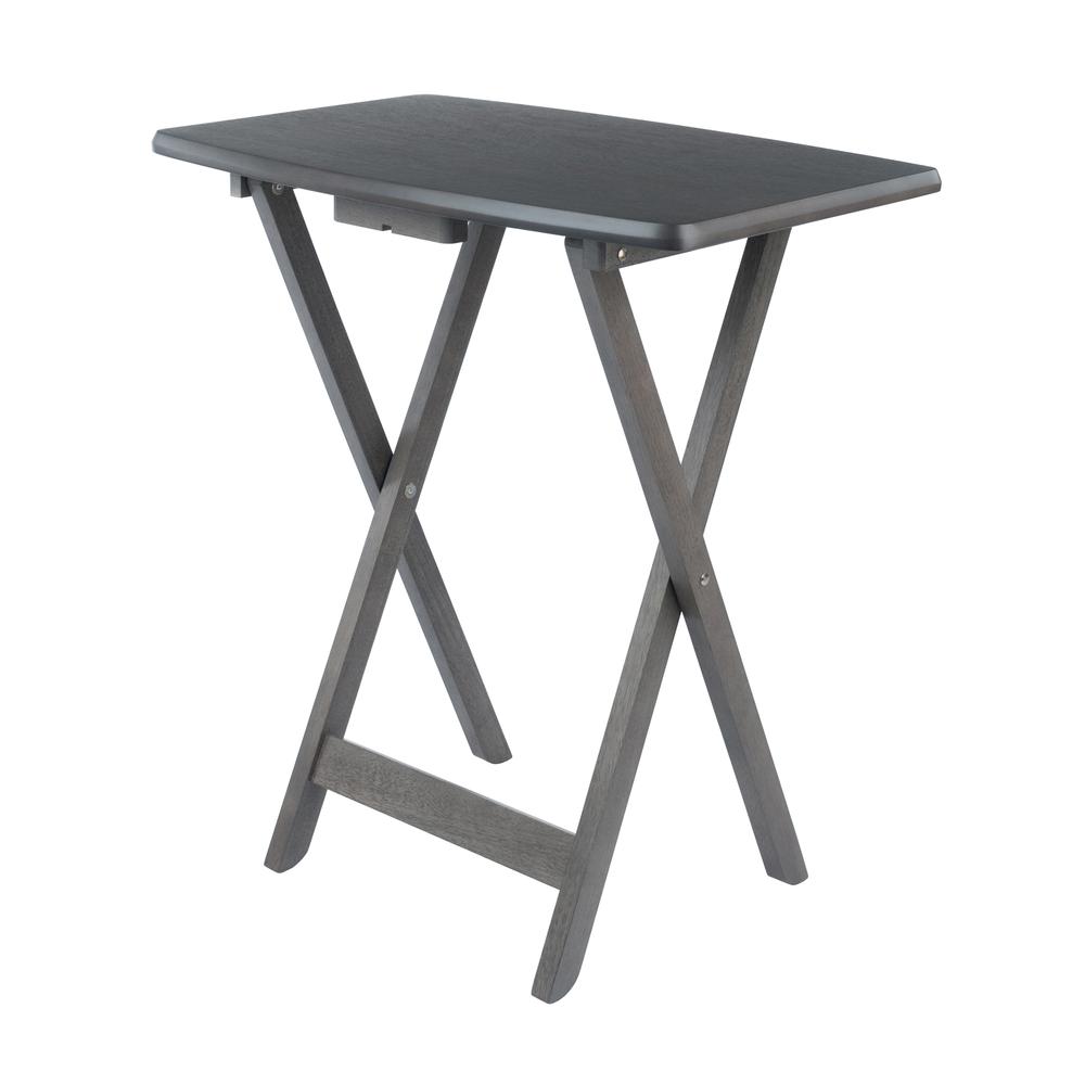 Dorian 5pc Oversized Snack Table Set, Oyster Finish