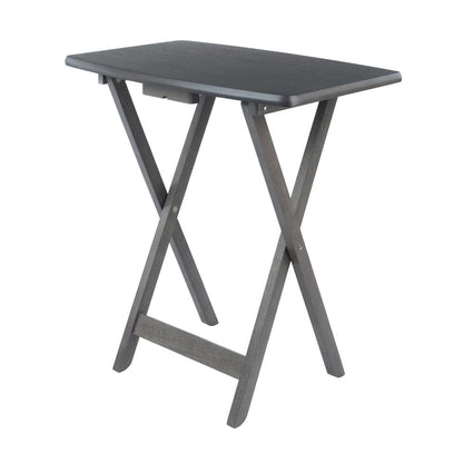 Dorian 5pc Oversized Snack Table Set, Oyster Finish