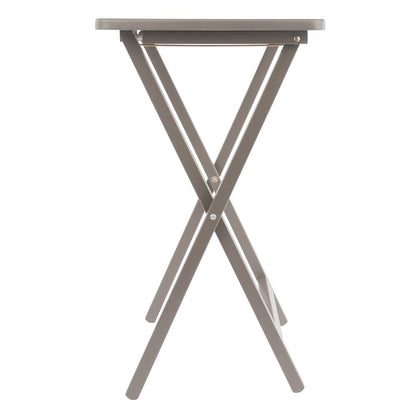 Alex 5-Pc Snack Table Set, Oyster Gray