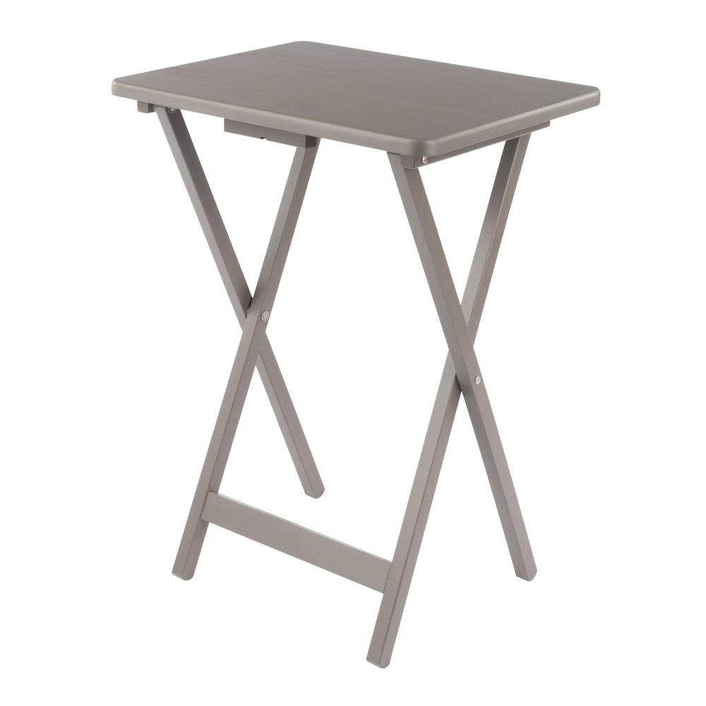 Alex 5-Pc Snack Table Set, Oyster Gray
