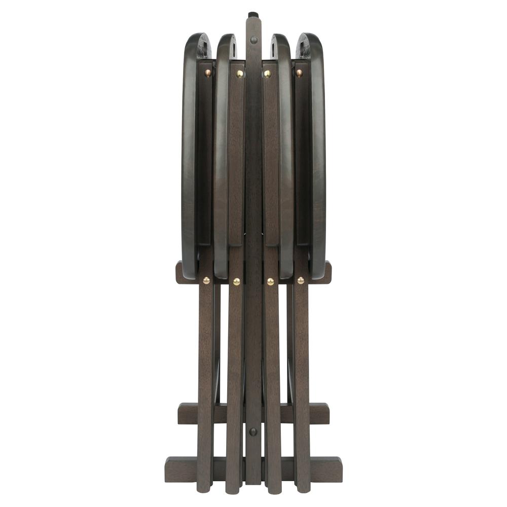 Lucca 5-Pc Snack Table Set, Oyster Gray