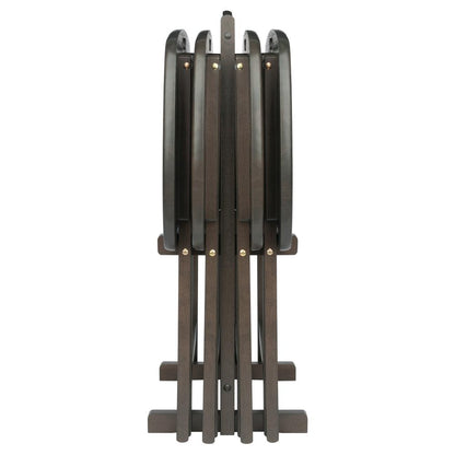 Lucca 5-Pc Snack Table Set, Oyster Gray