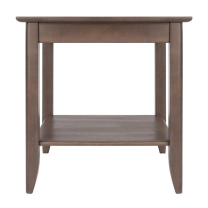 Santino End Table, Oyster Gray