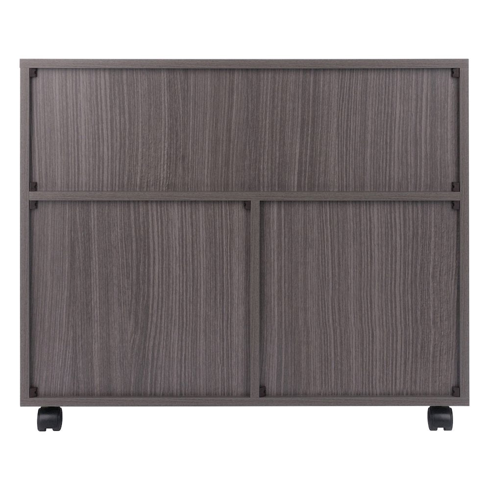Halifax 3-Section Multi-Storage Mobile Cabinet, Charcoal