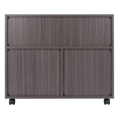 Halifax 3-Section Multi-Storage Mobile Cabinet, Charcoal