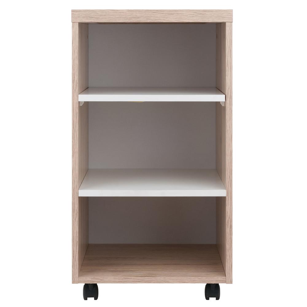 Kenner Open Storage Mobile Cabinet, Two-Tone