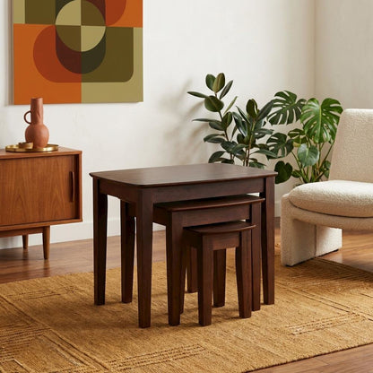 Natural, Nesting Table Set of 3, Nesting Set, Quality Build