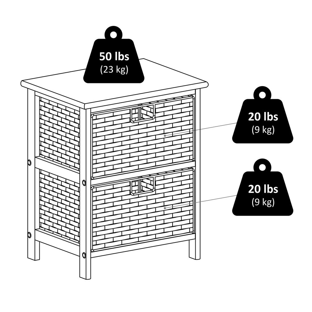 Omaha Storage Rack with 2 Foldable Baskets
