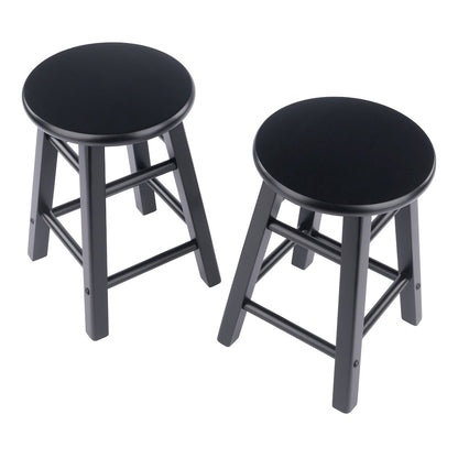 Element 2-Pc Dining Stool Set, Black