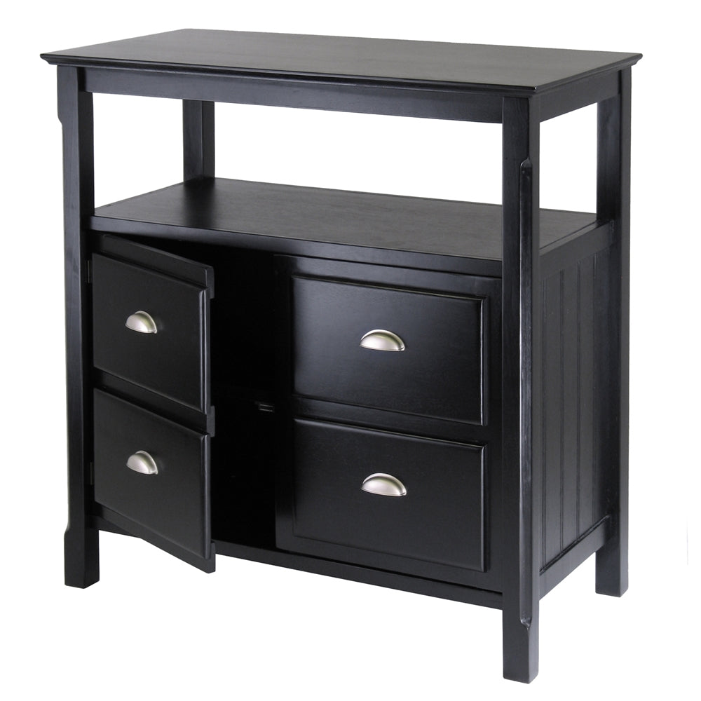 Timber Buffet Table with two doors