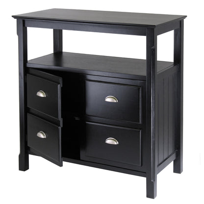 Timber Buffet Table with two doors
