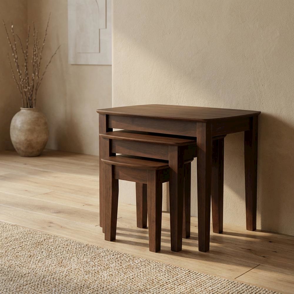 Natural, Nesting Table Set of 3, Nesting Set, Quality Build