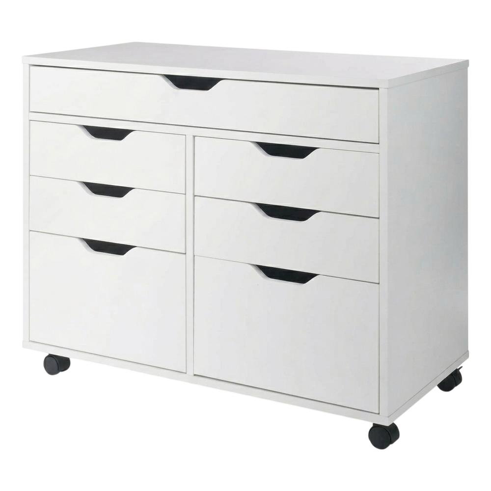 White Storage Cabinet, Composite Wood Pantry Organizer