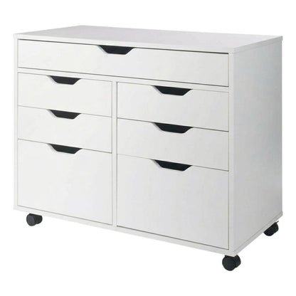 White Storage Cabinet, Composite Wood Pantry Organizer