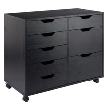Black 6-Drawer Mobile Storage Cabinet, Rolling Multi-Storage