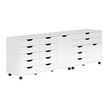 White 3-Piece Composite Wood Storage Cabinet Set Closet Office