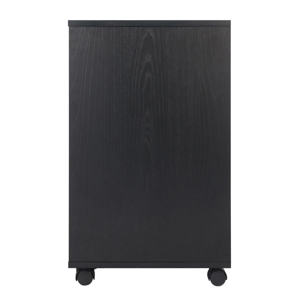 Halifax 3-Pc Cabinet Set with File Drawer, Black