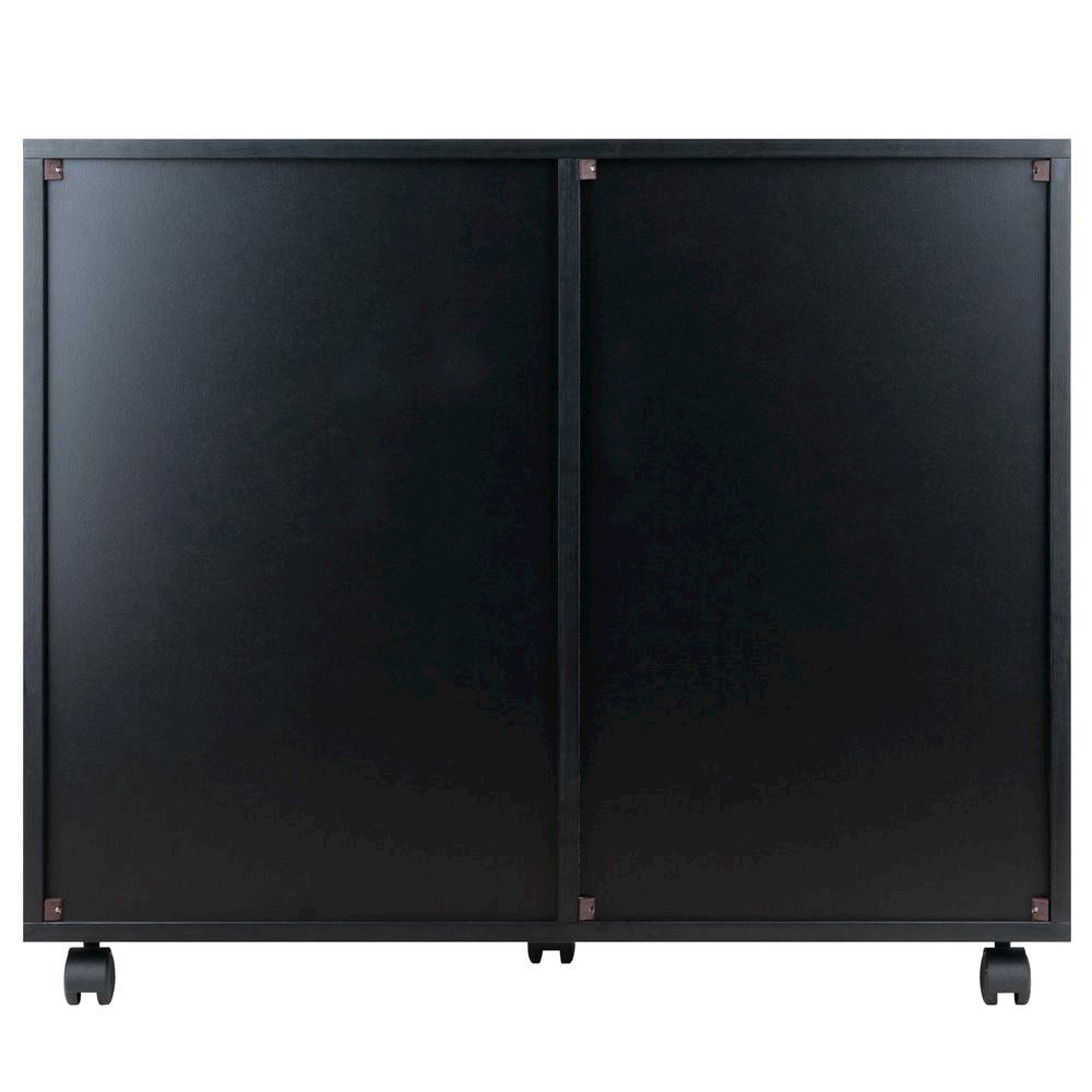 Composite Wood Office Storage Cabinet with Drawers and Locking Casters, Cloud