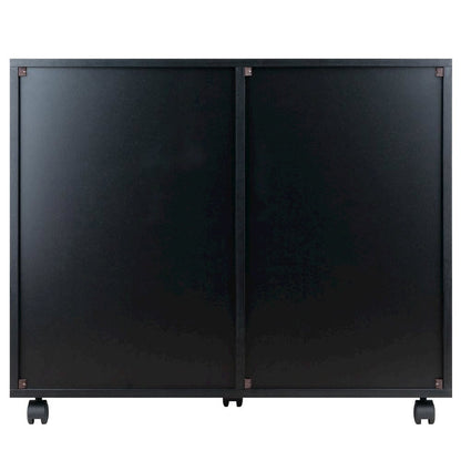Composite Wood Office Storage Cabinet with Drawers and Locking Casters, Cloud