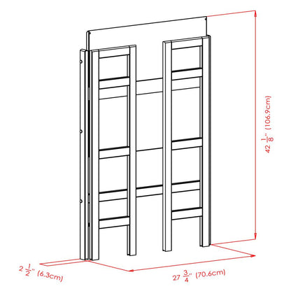 Terry Folding Bookcase Black