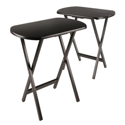 Cade 2-Pc Set Oversize Oblong Snack Table Coffe Finish