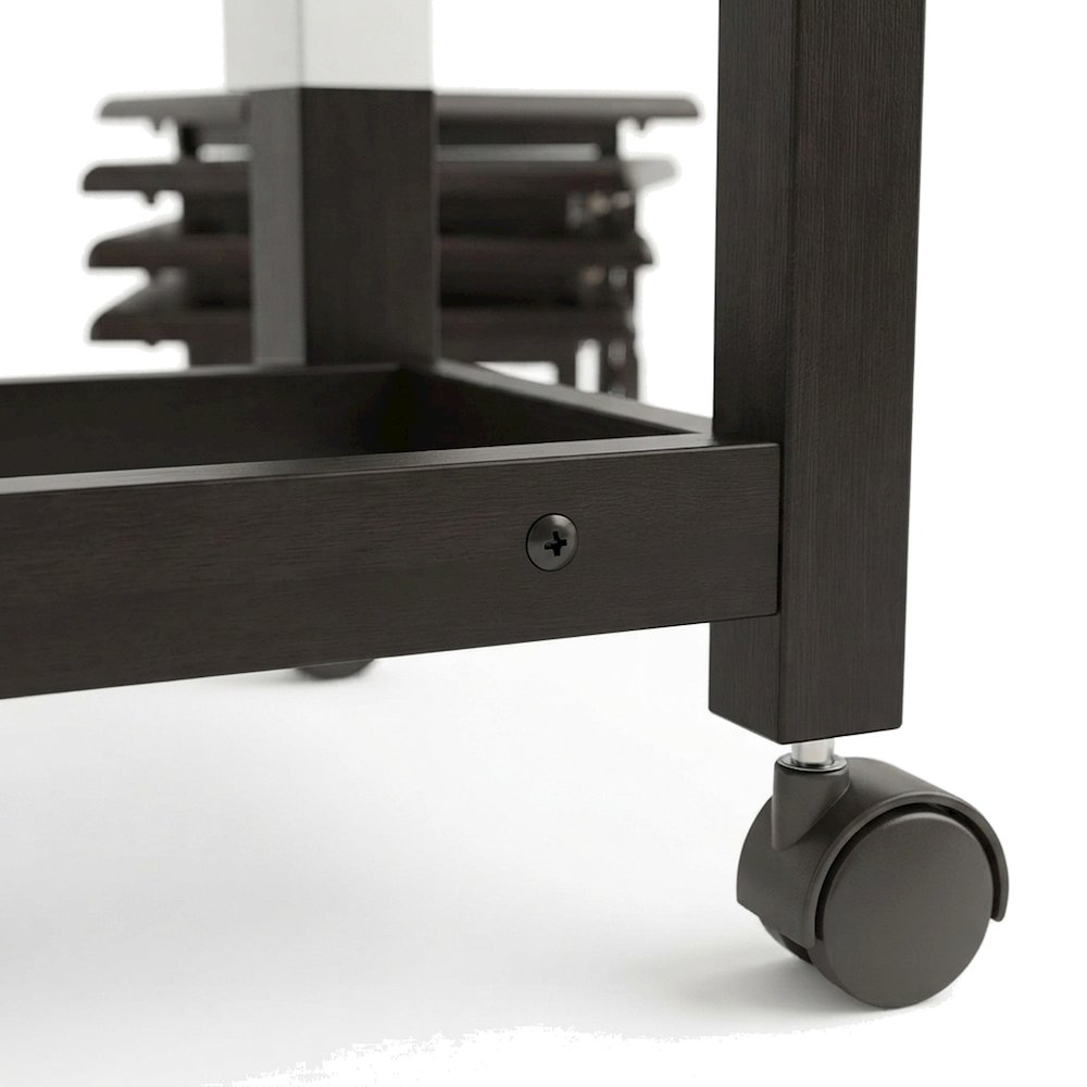 5-Piece Solid Wood Snack Tray Table Set, TV Stand Table, Coffee