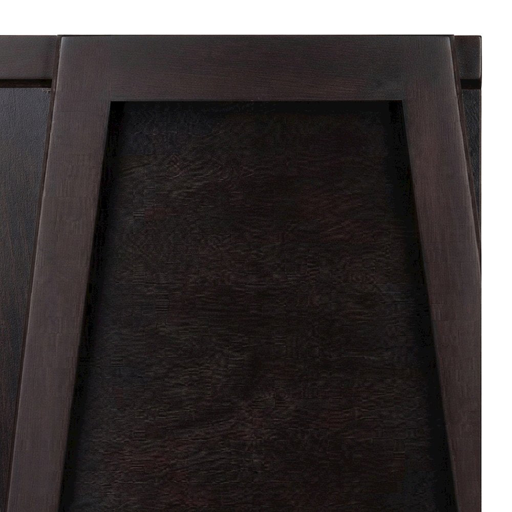 Solid Wood Nesting Tray and Snack Table Set with Steel Frame, 5-Pc, Coffee