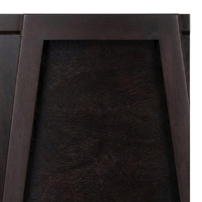 Solid Wood Nesting Tray and Snack Table Set with Steel Frame, 5-Pc, Coffee