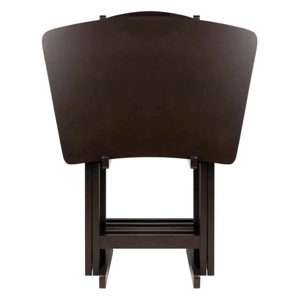 Anila 5-Pc Set Fan Shape Snack Table Coffee Finish
