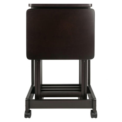 Brienda 5-PC Set Flip Top Snack Table Coffee Finish
