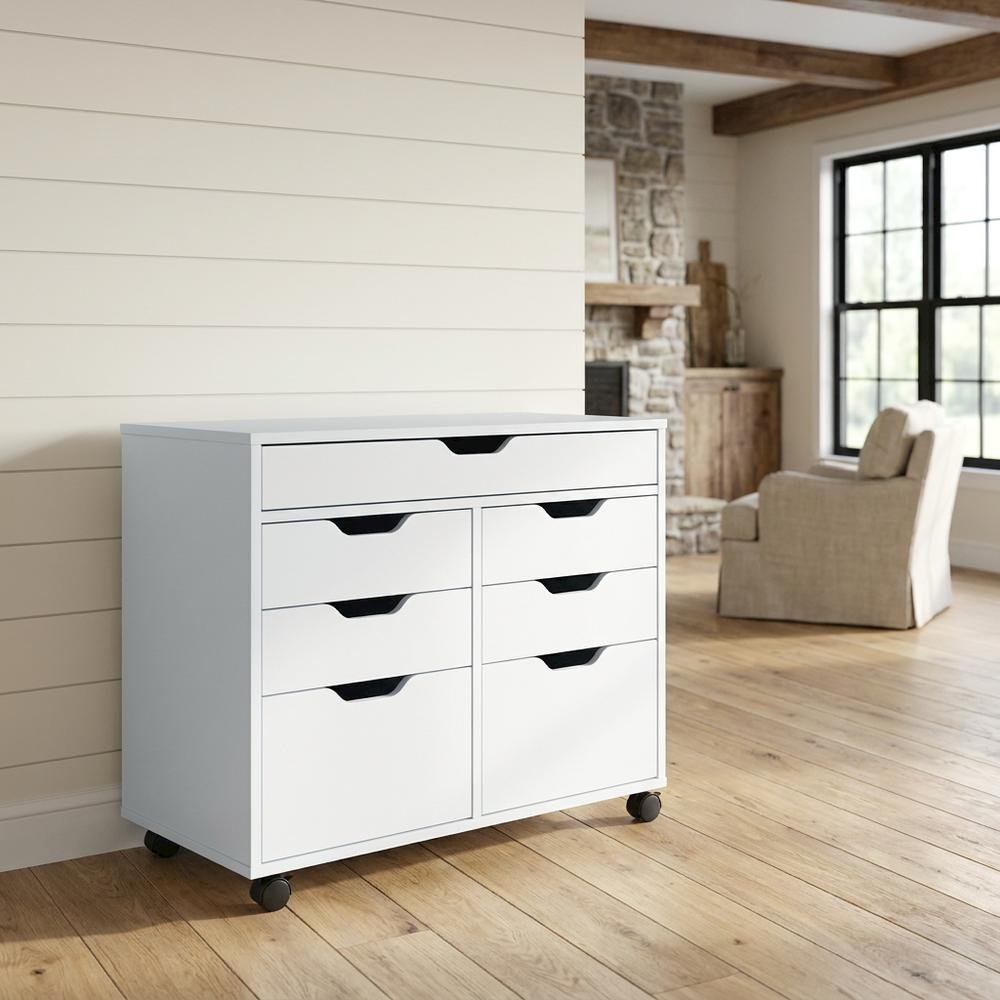 White Storage Cabinet, Composite Wood Pantry Organizer