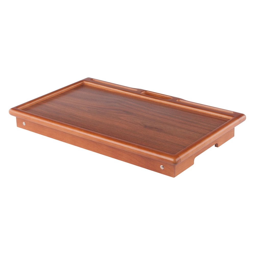 Arlo Breakfast Tray with Flip Top, Teak
