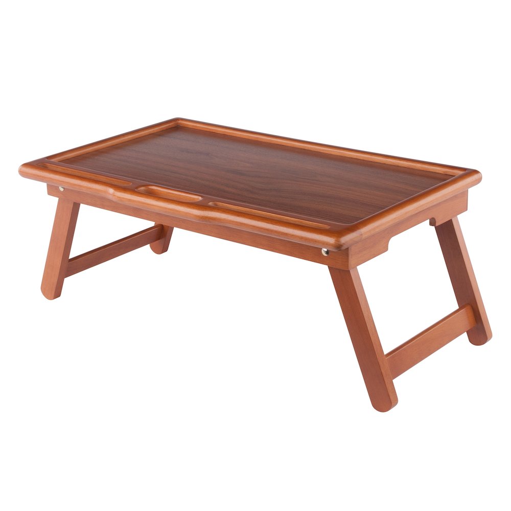 Arlo Breakfast Tray with Flip Top, Teak