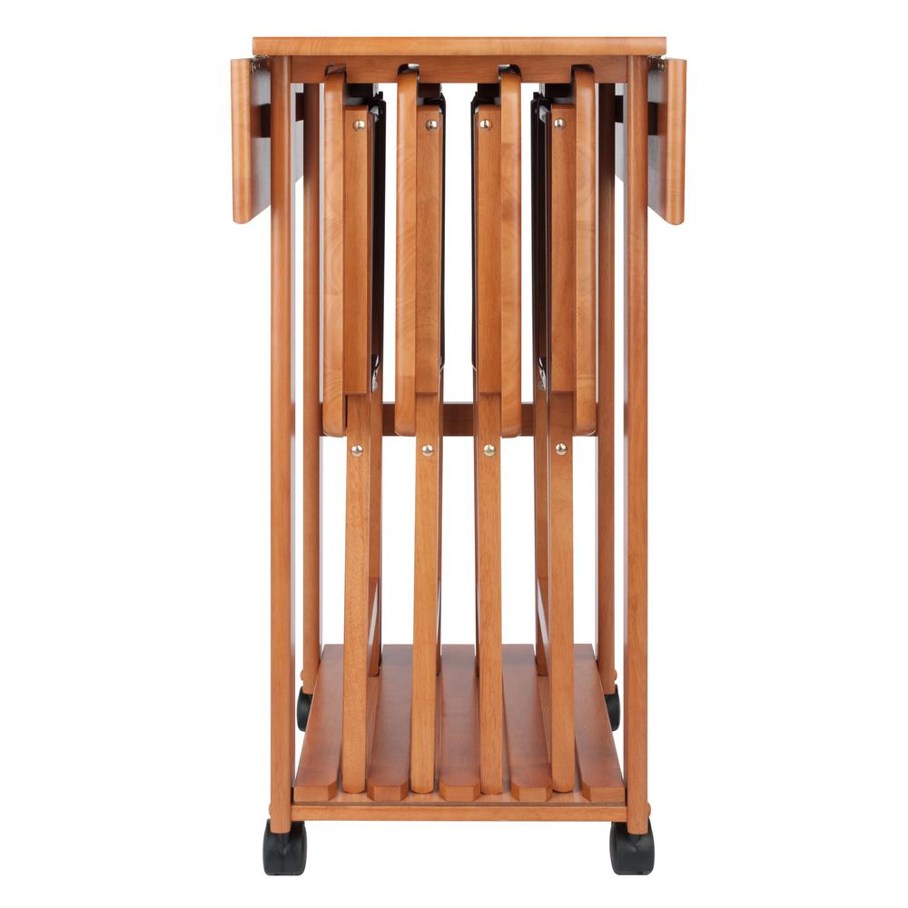 Sophia 5-pc Snack Table Set, Teak