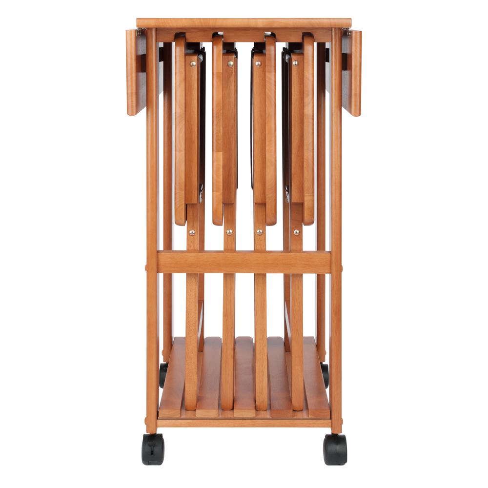 Sophia 5-pc Snack Table Set, Teak