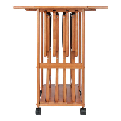 Sophia 5-pc Snack Table Set, Teak