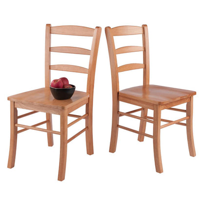 Benjamin 2-PC Set Ladder Back Chair Light Oak