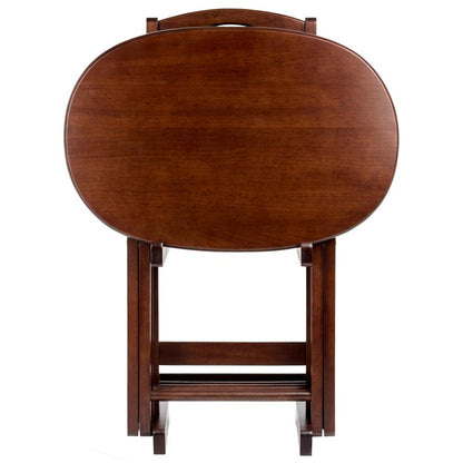 Nathan 5-PC Snack Table Set Cappuccino